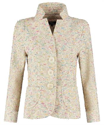 ML Collections Bouclé-Blazer mehrfarbig