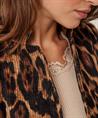 ML Collections Chenille-Blazer mit Panther-Print