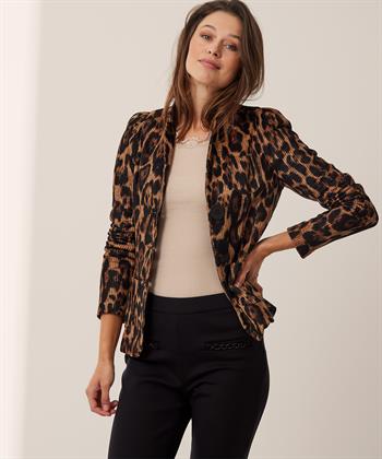 ML Collections Chenille-Blazer mit Panther-Print