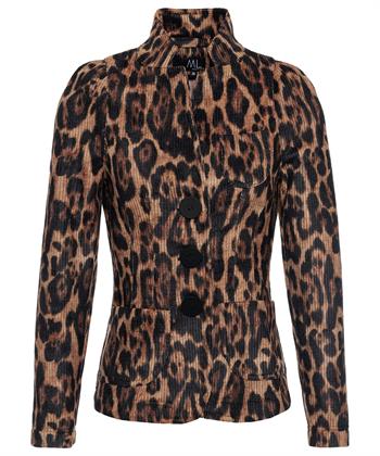 ML Collections Chenille-Blazer mit Panther-Print