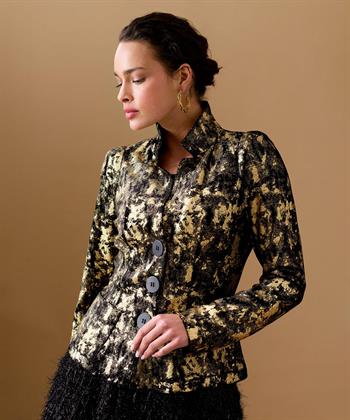 ML Collections Samt Blazer foil print