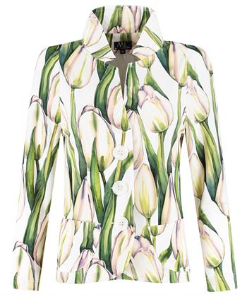 ML Collections Slinky Blazer Tulip Print