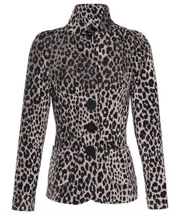 ML Collections velvet blazer panter