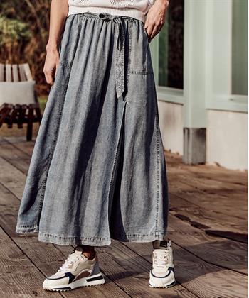 Moscow gewaschener Denim Rock Aissa