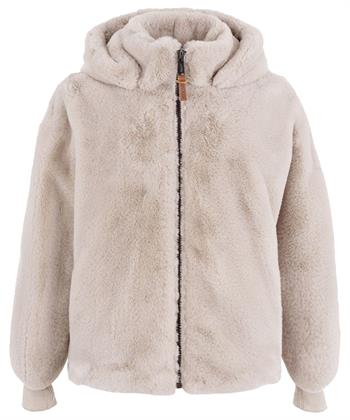 Moscow Spaß Pelz Wintermantel Hoodie