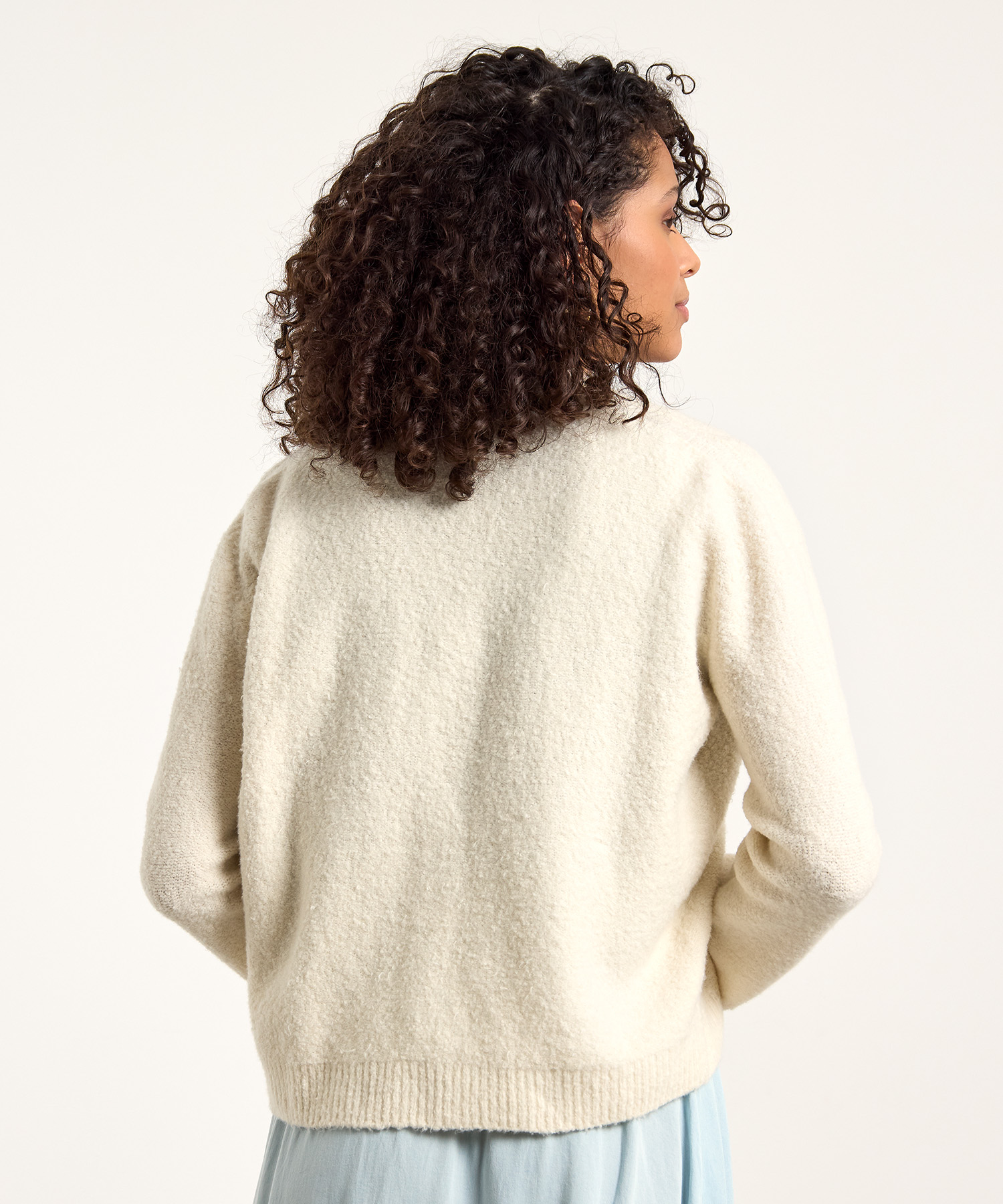 No Man's Land Bouclé-Strickjacke