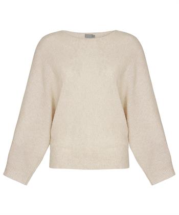 No Man's Land Bouclé-Pullover Fledermausärmel