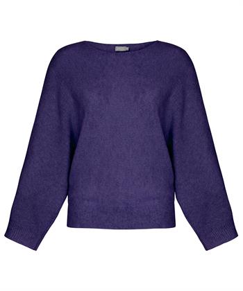 No Man's Land Bouclé-Pullover Fledermausärmel