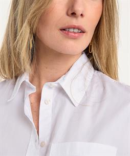 No Man's Land kurze Popeline-Bluse