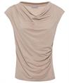 No Man's Land Lurex Top mit Wasserfall-Ausschnitt