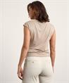 No Man's Land Lurex Top mit Wasserfall-Ausschnitt