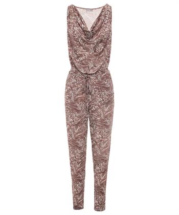 No Man's Land Slinky Jumpsuit mit Zebradruck