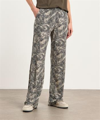 No Man's Land Slinky Palazzo-Hose mit Schlangenmuster