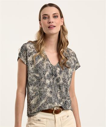 No Man's Land Slinky Shirt Schlangendruck