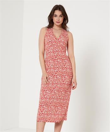 No Man's Land slinky ärmelloses Kleid Ikat Druck