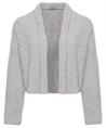 No Man's Land Wollmischung Bouclé-Strickjacke kurz
