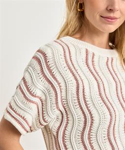 OUI ausgefallener Strickpullover Lurex