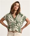 OUI Bluse Blattstreifen