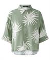 OUI Bluse seidiger Blattdruck
