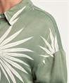 OUI Bluse seidiger Blattdruck