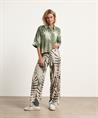 OUI Bluse seidiger Blattdruck