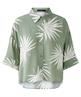 OUI Bluse seidiger Blattdruck