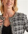 OUI Bouclé-Blazer Strickjacke Lurex