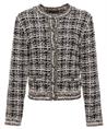 OUI Bouclé-Blazer Strickjacke Lurex