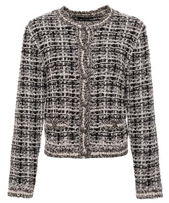 OUI Bouclé-Blazer Strickjacke Lurex