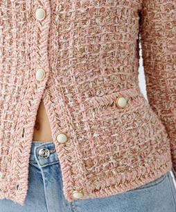 OUI bouclé Strickjacke Lurex