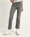 OUI Cropped Jeans mit Nieten am Bund