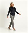 OUI Cropped Jeans mit Nieten am Bund