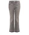 OUI Cropped Jeans mit Nieten am Bund
