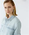 OUI Denim Bluse Jacke Nieten