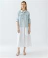 OUI Denim Bluse Jacke Nieten