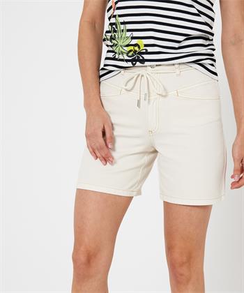 OUI Denim Shorts Taille Kordelzug