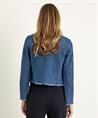 OUI Denim Strickjacke Lurex mit Knöpfen