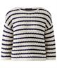 OUI durchbrochener Pullover gestreift