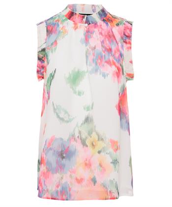 OUI Faltenbluse Blumen