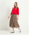 OUI Faltenrock Pantherdruck