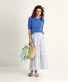 OUI gestreifter Rock Streifen Lurex