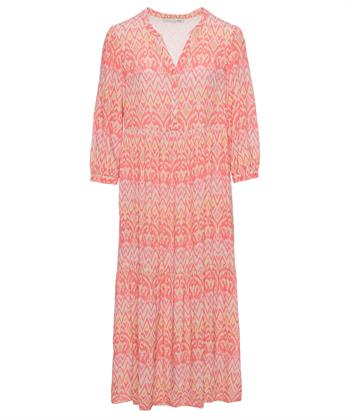 OUI gestreiftes Kleid mit Ikat-Print