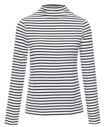 OUI gestreiftes Shirt mit Rollkragenpullover