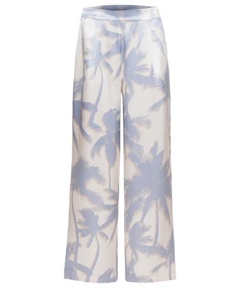 OUI Hose seidige Palazzohose Palmen
