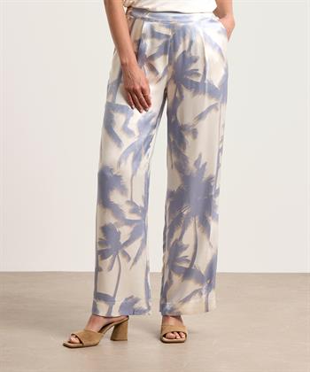 OUI Hose seidige Palazzohose Palmen