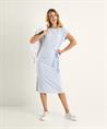 OUI Kleid Knopfleiste Streifen