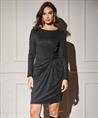 OUI Kleid mit Knopfleiste aus Lurex