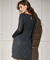 OUI Kleid mit Knopfleiste aus Lurex