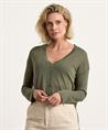 OUI kurze Strickjacke Kordelzug