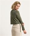 OUI kurze Strickjacke Kordelzug